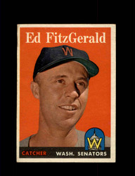 1958 ED FITZGERALD TOPPS #236 SENATORS *G3684