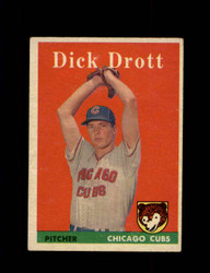 1958 DICK DORTT TOPPS #80 CUBS *R5476