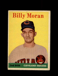 1958 BILLY MORAN TOPPS #388 INDIANS *R5055
