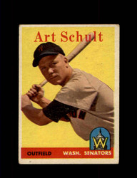 1958 ART SCHULT TOPPS #58 SENATORS *R4707