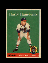 1958 HARRY HANEBRINK TOPPS #454 BRAVES *R4240