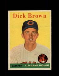 1958 DICK BROWN TOPPS #456 INDIANS *R4694