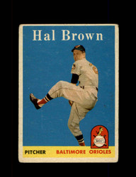 1958 HAL BROWN TOPPS #381 ORIOLES *R5039