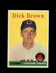 1958 DICK BROWN TOPPS #456 INDIANS *R4172