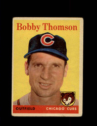1958 BOBBY THOMSON TOPPS #430 CUBS *R2594