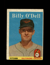 1958 BILLY O'DELL TOPPS #84 ORIOLES *R3234