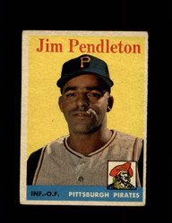 1958 JIM PENDLETON TOPPS #104 PIRATES *R3069