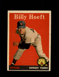 1958 BILLY HOEFT TOPPS #13 TIGERS *R2156