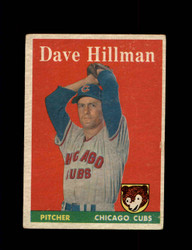 1958 DAVE HILLMAN TOPPS #41 CUBS *9499