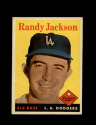 1958 RANDY JACKSON TOPPS #301 DODGERS *8957