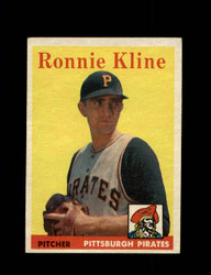 1958 RONNIE KLINE TOPPS #82 PIRATES *7170