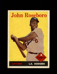 1958 JOHN ROSEBORO TOPPS #42 DODGERS *8342