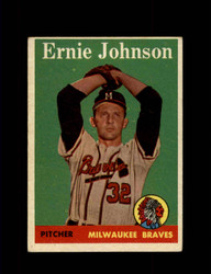 1958 ERNIE JOHNSON TOPPS #78 BRAVES *7233