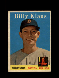 1958 BILLY KLAUS TOPPS #89 RED SOX *7276