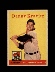 1958 DANNY KRAVITZ TOPPS #444 PIRATES *7310