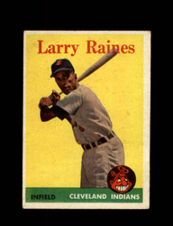 1958 LARRY RAINES TOPPS #243 INDIANS *7753