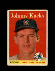 1958 JOHNNY KUCKS TOPPS #87 YANKEES *7983