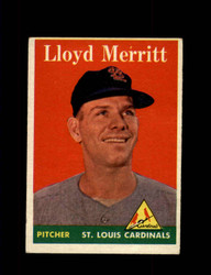 1958 LLOYD MERRITT TOPPS #231 CARDINALS *7591