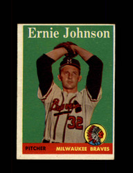 1958 ERNIE JOHNSON TOPPS #78 BRAVES *2622