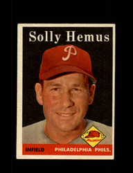 1958 SOLLY HEMUS TOPPS #207 PHILLIES *2630