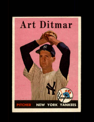 1958 ART DITMAR TOPPS #354 YANKEES *2688