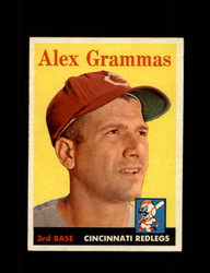 1958 ALEX GRAMMAS TOPPS #254 REDLEGS *1206