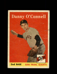 1958 DANNY O'CONNELL TOPPS #166 GIANTS *1726