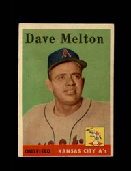1958 DAVE MELTON TOPPS #391 A'S *1750