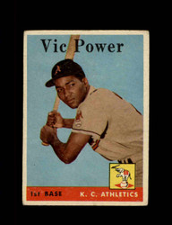 1958 VIC POWER TOPPS #406 ATHLETICS *1753