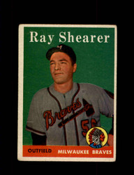 1958 RAY SHEARER TOPPS #283 BRAVES *4398