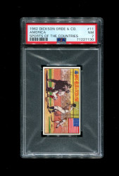 1962 BABE RUTH SPORTS OF THE COUNTRIES DICKSON ORDE & CO. #11  PSA 7