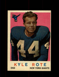 1959 KYLE ROTE TOPPS #7 GIANTS *G5737