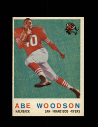 1959 ABE WOODSON TOPPS #102 49'ERS *G5747
