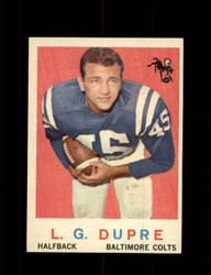 1959 L.G. DUPRE TOPPS #163 COLTS *G5779