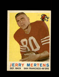 1959 JERRY MERTENS TOPPS #42 49'ERS *G5792