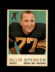 1959 OLLIE SPENCER TOPPS #129 PACKERS