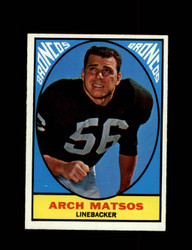 1967 ARCH MATSOS TOPPS #37 BRONCOS *0084