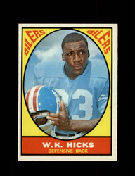 1967 W.K. HICKS TOPPS #50 OILERS *0090