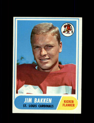 1968 JIM BAKKEN TOPPS #8 CARDINALS *0104