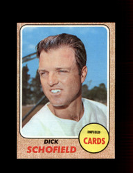 1968 DICK SCHOFIELD TOPPS #588 CARDINALS *0201