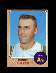 1968 DANNY CATER TOPPS #535 A'S *0241
