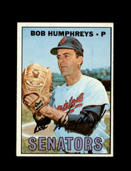 1967 BOB HUMPHREYS TOPPS #478 SENATORS *0519