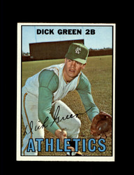 1967 DICK GREEN TOPPS #54 ATHLETICS *0541