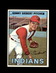 1967 SONNY SIEBERT TOPPS #95 INDIANS *0548