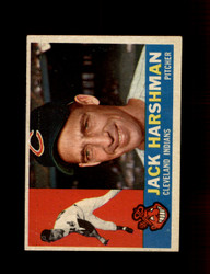 1960 JACK HARSHMAN TOPPS #112 INDIANS *0613