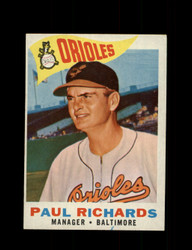 1960 PAUL RICHARDS TOPPS #224 ORIOLES *0636