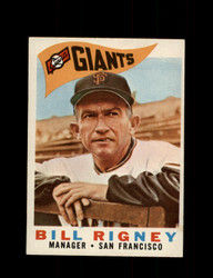 1960 BILL RIGNEY TOPPS #225 GIANTS #0638