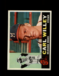 1960 CARL WILLEY TOPPS #107 BRAVES *0671