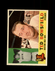 1960 TED BOWSFIELD TOPPS #382 RED SOX *0724