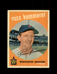 1959 RUSS KEMMERER TOPPS #191 SENATORS *0745